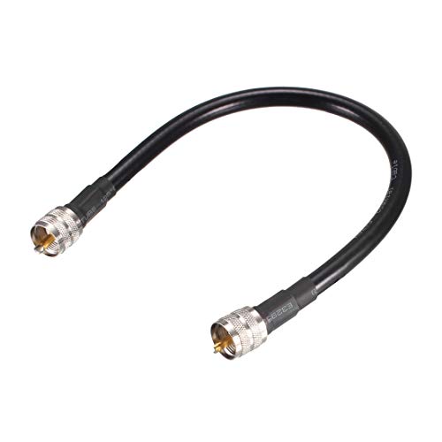 sourcing map RG213 Koaxialkabel UHF Stecker auf UHF Stecker Verlustarm 0,3M/1Fuß von sourcing map