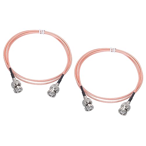 sourcing map RG316 Koaxialkabel BNC Männlich zu BNC Stecker Geringer Verlust RF Koaxial Kabel 4FT 50 Ohm Orange 2Stk von sourcing map