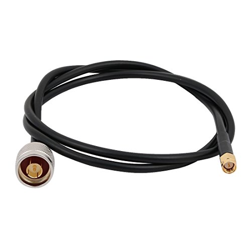 sourcing map SMA Stecker auf N-Typ Stecker M/M Anschluss Koaxial Kabel 3.3Ft 1Meter von sourcing map