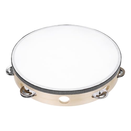 sourcing map Tamburin-Trommel, 25,4 cm, Holz, einreihig, Metall, Jingle Percussion, Musiktrommel, Instrument für Erwachsene, Kirche, Hochzeit, Party, Spiele, Holzfarbe, 1 Stück sourcing map Tamburin-Trommel, 25,4 cm, Holz, einreihig, Metall, Jingle Percussion, Musiktrommel, Instrument für Erwachsene, Kirche, Hochzeit, Party, Spiele, Holzfarbe, 1 Stück von sourcing map