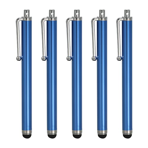 sourcing map Touch Screen Stylus Hochempfindlicher und Präziser Kapazitiver Stylus für Alle Touchscreen Geräte Tief Blau Pack von 5 von sourcing map