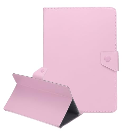 sourcing map Universal 10.1 Zoll Tablet Hülle, Schutzhülle Folio PU Leder Shell Case für 10.1-10.5 Zoll Touchscreen Tablet Pink von sourcing map
