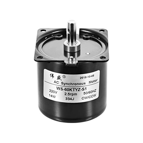 sourcing map WS-60KTYZ-S1 AC Synchronmotor 220V 2,5RPM 14W CW/CCW von sourcing map