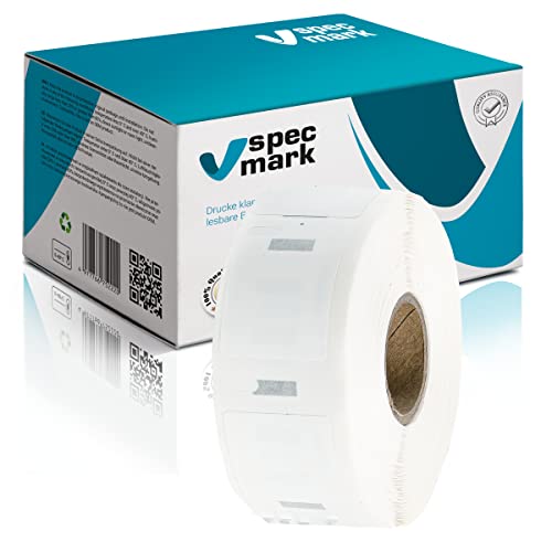 specmark Etiketten-Rolle kompatibel mit DYMO 1933083 25mm x 25mm 850 Stück kompatibel zu allen Etikettendruckern LabelWriter 450, 4XL, Seiko-SLP | Durable Etiketten Polypropylen von specmark