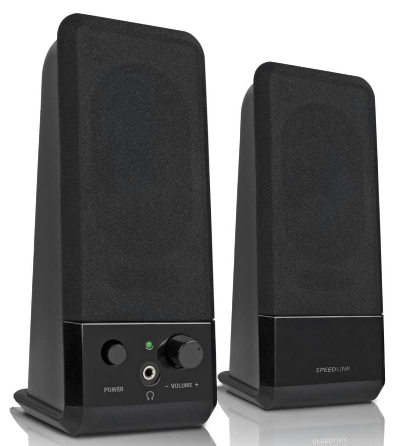 Speedlink EVENT Stereo Lautsprecher, schwarz von speedlink