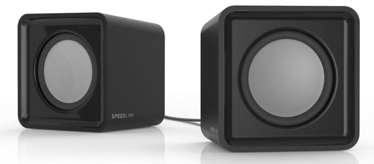 Speedlink TWOXO Stereo Lautsprecher, schwarz Speedlink TWOXO Stereo Lautsprecher, schwarz von speedlink