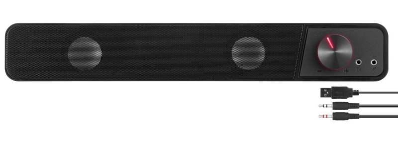 Speedlink BRIO Stereo Soundbar, schwarz von speedlink