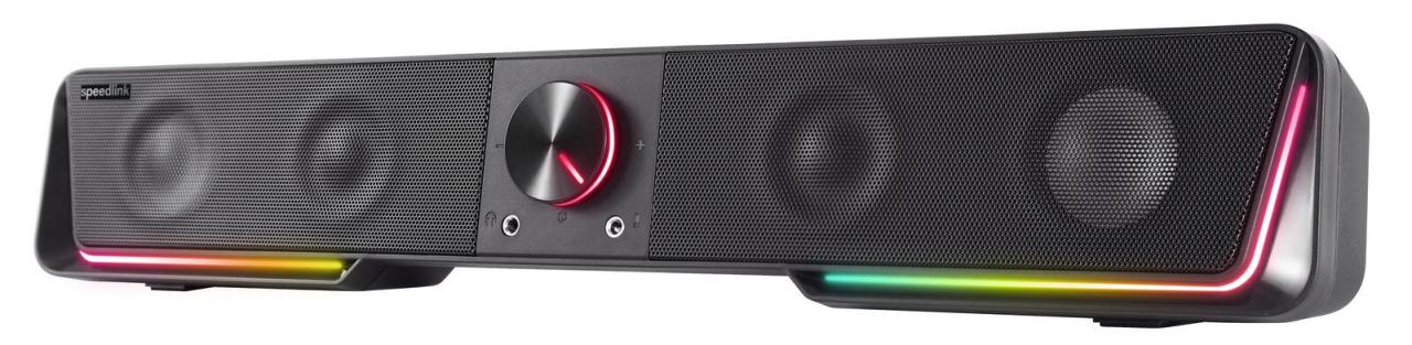 Speedlink GRAVITY RGB Stereo Soundbar, schwarz Speedlink GRAVITY RGB Stereo Soundbar, schwarz von speedlink