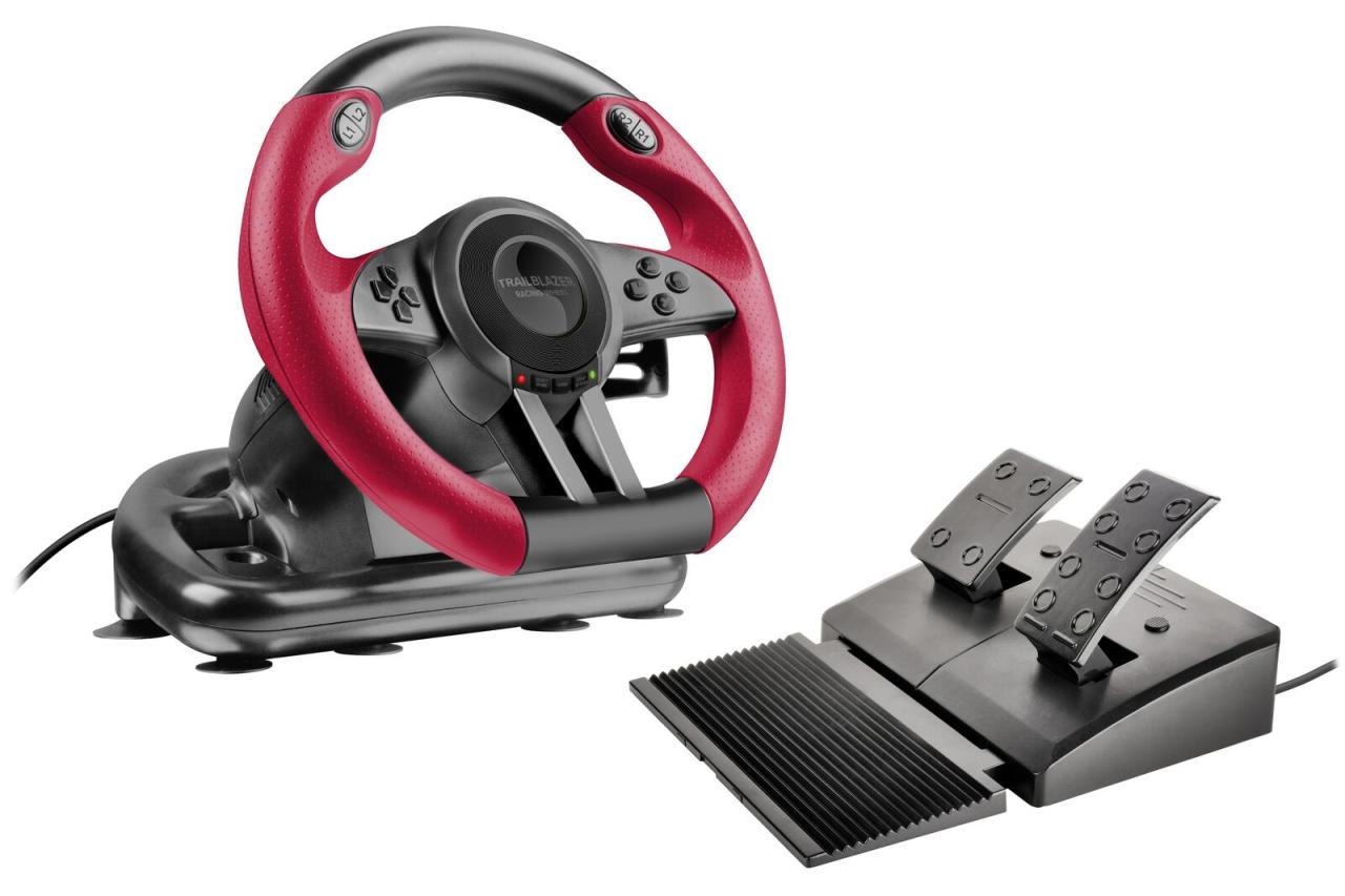 Speedlink TRAILBLAZER Racing Wheel, Lenkrad- und Pedale-Set, schwarz Speedlink TRAILBLAZER Racing Wheel, Lenkrad- und Pedale-Set, schwarz von speedlink