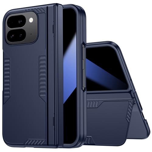 spoovcto für Google Pixel 9 Pro Fold Hülle mit Anti-spy Privatsphäre Displayschutz, Integriertem Ständer, Kompatibel mit Wireless Charging, Ultradünne Schutzhülle für Pixel 9 Pro Fold Case Blau von spoovcto