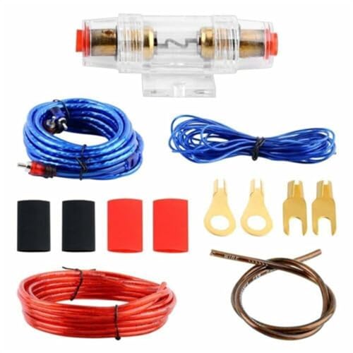 sports flyfree Auto Verstärker Kabel Set, 8GA Kfz Verstärker Kabel, 1500W Car Verstärker Kabelsatz Anschluss Set, Installations-Set Verstärker Endstufe Kabel von sports flyfree