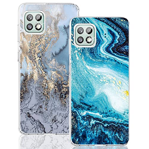 2 Stücke Kompatibel Mit Samsung Galaxy A22 5G Hülle Silikon Klar Case Slim Transparent TPU Flexible Blume Cover Silikoncase Galaxy A22 5G Slim Marmor Handyhülle Schutzhülle für Samsung A22 5G (A) 2 Stücke Kompatibel Mit Samsung Galaxy A22 5G Hülle Silikon Klar Case Slim Transparent TPU Flexible Blume Cover Silikoncase Galaxy A22 5G Slim Marmor Handyhülle Schutzhülle für Samsung A22 5G (A) von sqgylgl