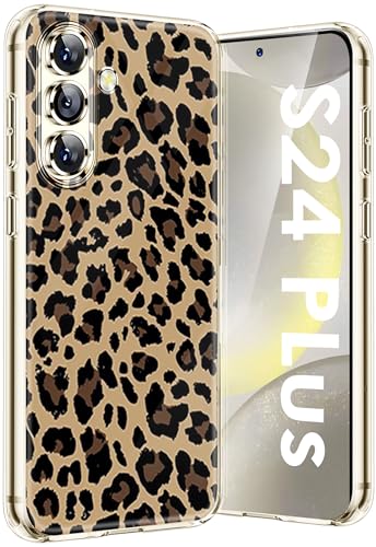 Kompatibel Mit Samsung Galaxy S24 Plus Hülle Silikon Dünn Klar Case Slim Transparent TPU Flexible Tiere Cover Silikoncase Galaxy S24 Plus 5G Handyhülle Leopard Schutzhülle für Samsung S24+ 5G (Brown) Kompatibel Mit Samsung Galaxy S24 Plus Hülle Silikon Dünn Klar Case Slim Transparent TPU Flexible Tiere Cover Silikoncase Galaxy S24 Plus 5G Handyhülle Leopard Schutzhülle für Samsung S24+ 5G (Brown) von sqgylgl