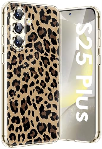 Kompatibel Mit Samsung Galaxy S25 Plus Hülle Silikon Dünn Klar Case Slim Transparent TPU Flexible Tiere Cover Silikoncase Galaxy S25 Plus Handyhülle Leopard Schutzhülle für Samsung S25+ 5G (Braun) Kompatibel Mit Samsung Galaxy S25 Plus Hülle Silikon Dünn Klar Case Slim Transparent TPU Flexible Tiere Cover Silikoncase Galaxy S25 Plus Handyhülle Leopard Schutzhülle für Samsung S25+ 5G (Braun) von sqgylgl