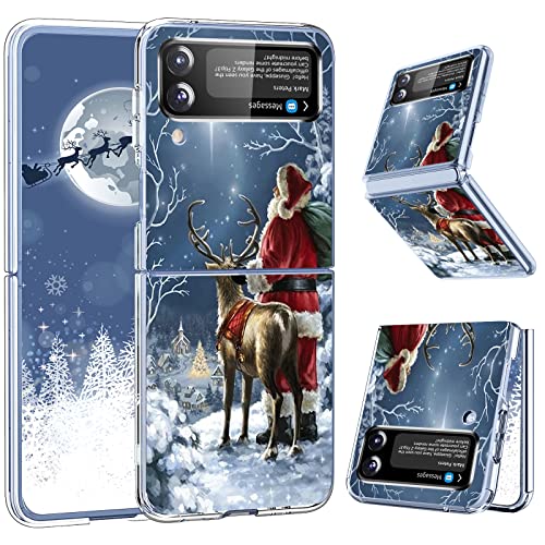 Kompatibel Mit Samsung Galaxy Z Flip 4 5G Hülle Silikon Dünn Klar Case Slim Transparent TPU Flexible Cover Silikoncase Galaxy Z Flip 4 Handyhülle Schutzhülle für Samsung Z Flip 4 Weihnachten 6,7" (A) Kompatibel Mit Samsung Galaxy Z Flip 4 5G Hülle Silikon Dünn Klar Case Slim Transparent TPU Flexible Cover Silikoncase Galaxy Z Flip 4 Handyhülle Schutzhülle für Samsung Z Flip 4 Weihnachten 6,7" (A) von sqgylgl