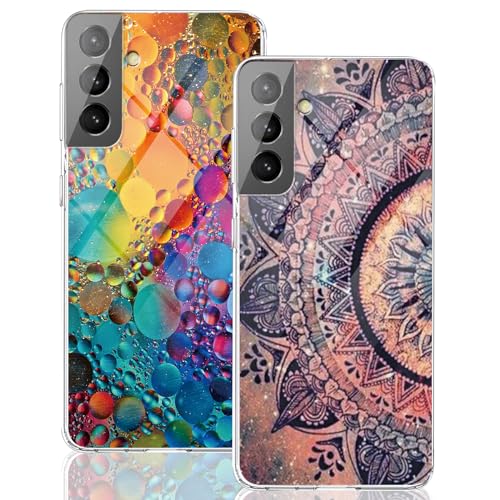 sqgylgl 2 Stücke Kompatibel Mit Samsung Galaxy A54 5G Hülle Silikon Klar Case Slim Marmor TPU Flexible Cover Silikoncase Galaxy A54 Handyhülle Transparent Schutzhülle für Samsung A54 5G (B) von sqgylgl
