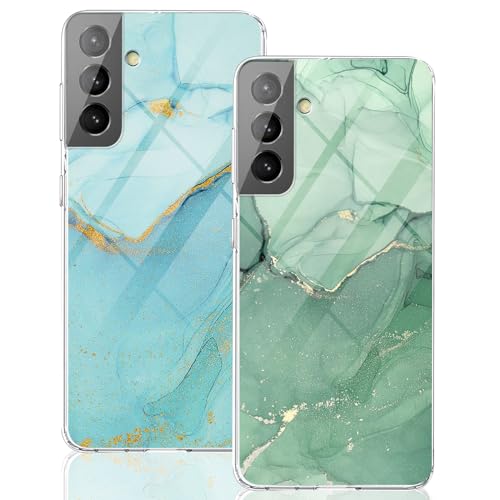 sqgylgl 2 Stücke Kompatibel Mit Samsung Galaxy A54 5G Hülle Silikon Klar Case Slim Marmor TPU Flexible Cover Silikoncase Galaxy A54 Handyhülle Transparent Schutzhülle für Samsung A54 5G (C) von sqgylgl
