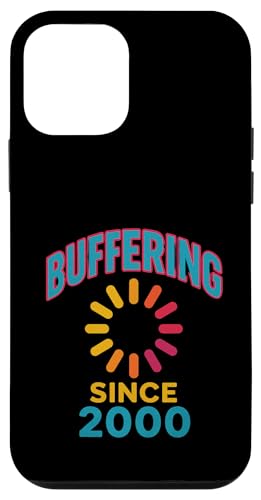Buffering Since 2000 Lustiger Y2K-Retro-Internet-Humor im Vintage-Look Hülle für iPhone 12 mini von starchilds designs