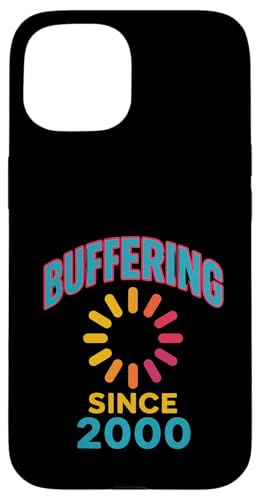 Buffering Since 2000 Lustiger Y2K-Retro-Internet-Humor im Vintage-Look Hülle für iPhone 15 Buffering Since 2000 Lustiger Y2K-Retro-Internet-Humor im Vintage-Look Hülle für iPhone 15 von starchilds designs