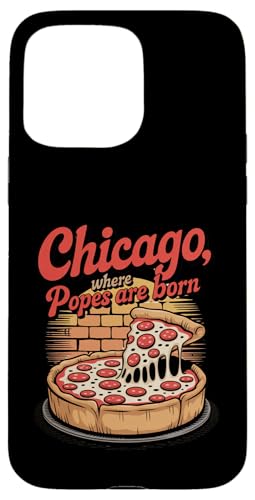 Chicago, wo Päpste geboren werden, lustiger Papst Löwe Amerikaner Hülle für iPhone 15 Pro Max Chicago, wo Päpste geboren werden, lustiger Papst Löwe Amerikaner Hülle für iPhone 15 Pro Max von starchilds designs
