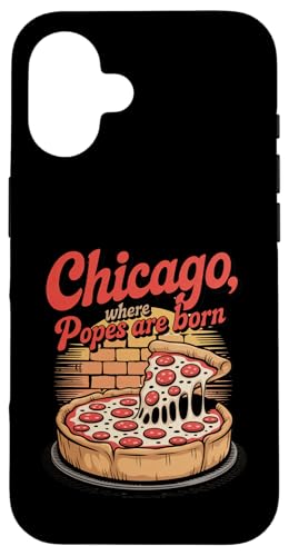 Chicago, wo Päpste geboren werden, lustiger Papst Löwe Amerikaner Hülle für iPhone 16 Chicago, wo Päpste geboren werden, lustiger Papst Löwe Amerikaner Hülle für iPhone 16 von starchilds designs