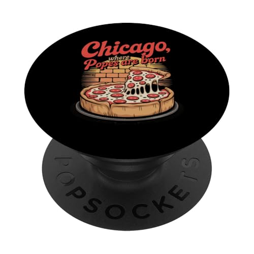 Chicago, wo Päpste geboren werden, lustiger Papst Löwe Amerikaner PopSockets Klebender PopGrip von starchilds designs