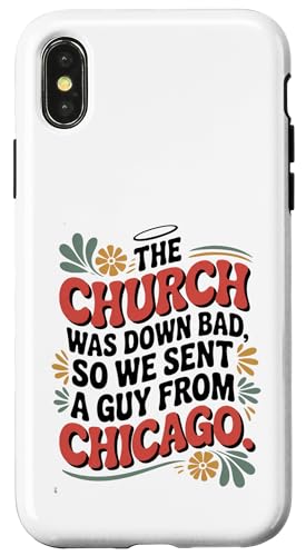 Die Kirche war schlecht, also haben wir einen Typen aus Chicago geschickt, lustig. Hülle für iPhone X/XS Die Kirche war schlecht, also haben wir einen Typen aus Chicago geschickt, lustig. Hülle für iPhone X/XS von starchilds designs