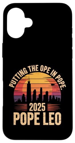 Die OPE in den Papst setzen lustiger katholischer Papst aus Chicago aus dem Mittleren Westen Hülle für iPhone 16 Plus von starchilds designs