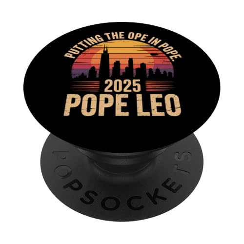 Die OPE in den Papst setzen lustiger katholischer Papst aus Chicago aus dem Mittleren Westen PopSockets Klebender PopGrip von starchilds designs
