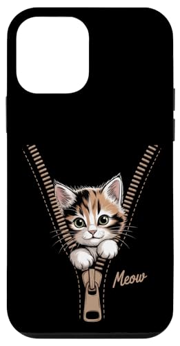 Lustige Katze Reißverschluss 3D Illusion Katze Peeking Out Grafik Katze Mama Hülle für iPhone 12 mini Lustige Katze Reißverschluss 3D Illusion Katze Peeking Out Grafik Katze Mama Hülle für iPhone 12 mini von starchilds designs