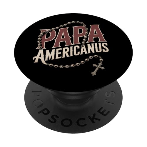 Papa Americanus Lateinischer Papst neuer Papst Rosenkranz katholisch 2025 PopSockets Klebender PopGrip von starchilds designs