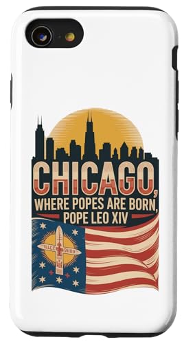 Papst 2025 New Pope Leo Chicago American Born First American Hülle für iPhone SE (2020) / 7 / 8 von starchilds designs