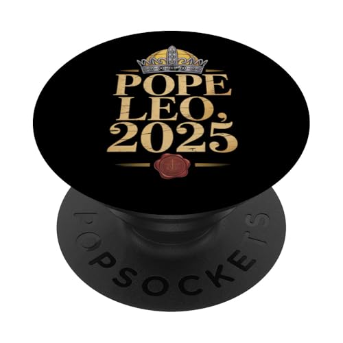 Papst 2025 New Pope Leo Chicago American Born First American PopSockets Klebender PopGrip von starchilds designs