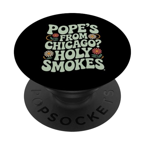 Papst ist aus Chicago? Lustiger katholischer Chicago-Papst aus dem Mittelwesten PopSockets Klebender PopGrip von starchilds designs