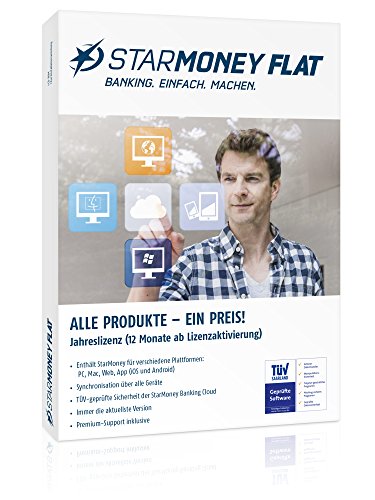 starfinanz STARMONEY Flat Online-Banking Jahreslizenz -DEUTSCH- inkl. Premiumsupport (DVD-Box) von starfinanz