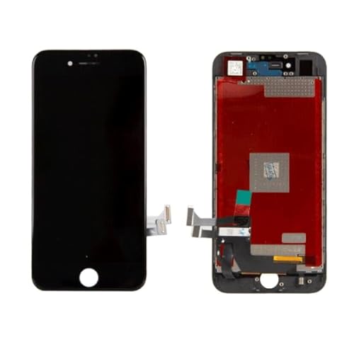 Ersatz LCD Display Bildschirm + Touchscreen kompatibel mit iPhone 8 / SE 2020 (A1863, A1906, A1907, A1905, A2595, A2782, A2783, A2784, A2785) Screen Digitizer Displayglas + Montageplatte, schwarz von starfix