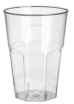 STARPAK Kunststoff-Caipirinhaglas PS, 0,3 l, glasklar von starpak