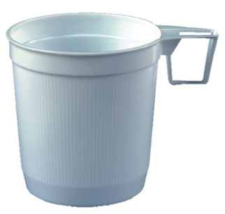 STARPAK Kunststoff-Kaffeetassen, 0,25 l, weiß, 40er von starpak