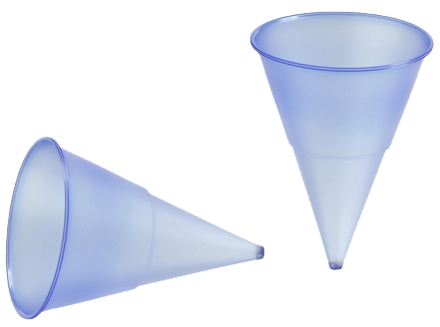 STARPAK Kunststoff-Spitzbecher, blau-transparent, 115 ml von starpak