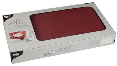 STARPAK Mitteldecke , soft selection, , bordeaux von starpak