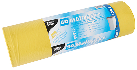 STARPAK Müllsäcke LDPE, 150 Liter, schwarz von starpak