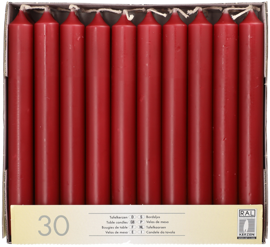 STARPAK Tafelkerzen, 21 mm, bordeaux, 30er Pack STARPAK Tafelkerzen, 21 mm, bordeaux, 30er Pack von starpak