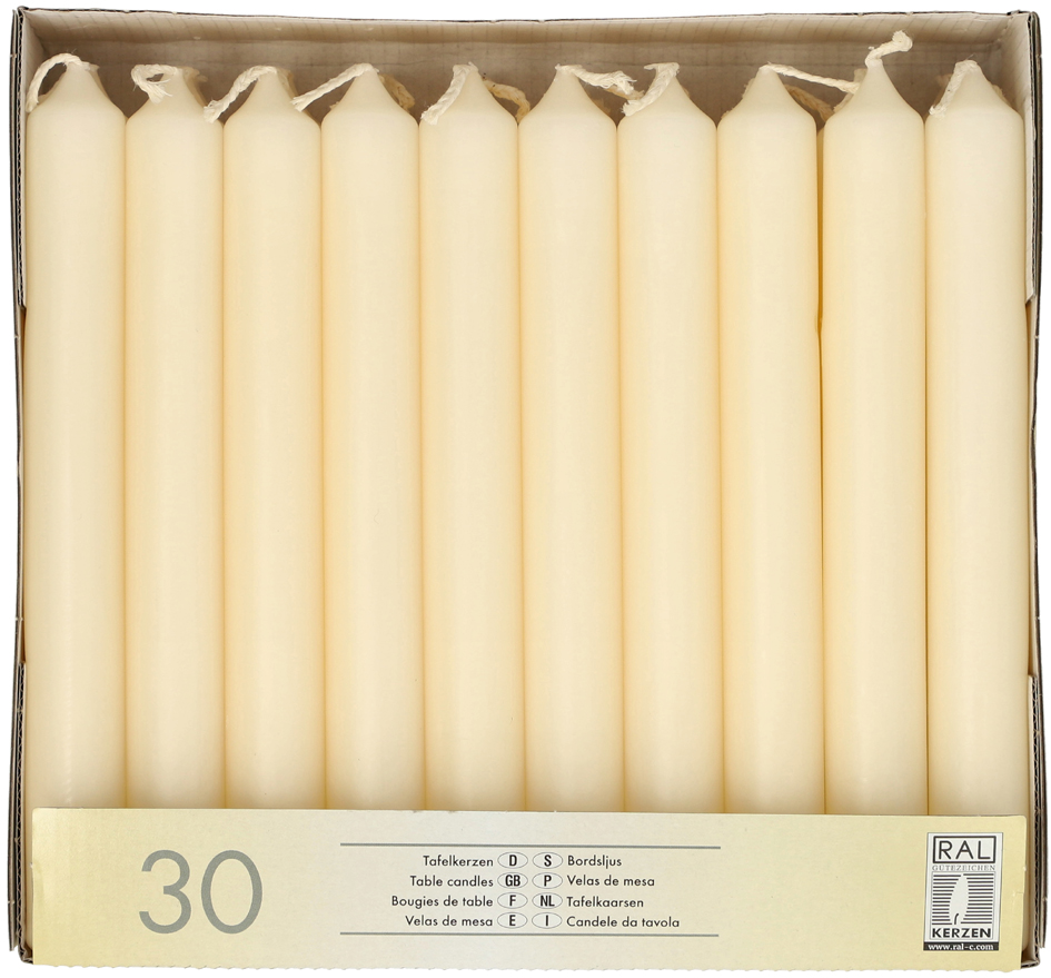STARPAK Tafelkerzen, 21 mm, creme, 30er Pack STARPAK Tafelkerzen, 21 mm, creme, 30er Pack von starpak