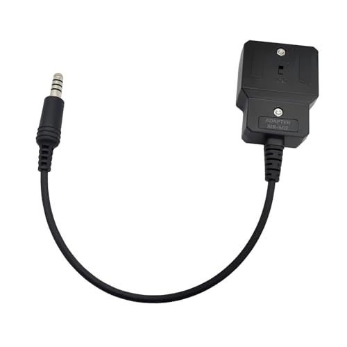 stdgove General Aviation Headset-Adapter auf Hubschrauber, Stereo-Mono-Schalter, Adapt GA-Kopfhörer an Hubschrauber, 7,0 mm ziviler U174U-Stecker (militärische Verkabelung) von stdgove