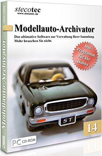 Software f. Verwaltung v. Modellautos - Stecotec Modellauto-Archivator 14 - Verwalten Sie Ihre Modelle samt Zubehör am PC - Katalog / Datenbank Programm zur Modellautoverwaltung von stecotec