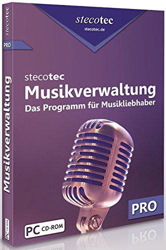 Stecotec Musikverwaltung Pro: CD- und Schallplatten-Sammlung am PC verwalten, Musikverwaltungsprogramm, Musikverwaltungssoftware, Verwaltung, Musiksammlung / Musik ordnen, sortieren & organisieren von stecotec