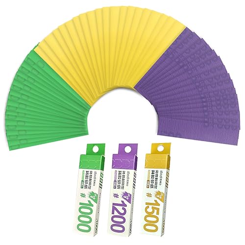 stedi Hobby Model Tools Sticky Sandpaper, Wasserdichtes Nass/Trocken Wiederverwendbares Sandpapier 1000 1200 1500 Grit für Plastikmodelle, Gunpla, 60 PCS stedi Hobby Model Tools Sticky Sandpaper, Wasserdichtes Nass/Trocken Wiederverwendbares Sandpapier 1000 1200 1500 Grit für Plastikmodelle, Gunpla, 60 PCS von stedi