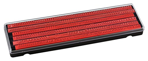 Ersatz-Typeneinreihung 4 mm Schriftgröße für Typendruckerei "PROFI" Stempel zum Selbersetzen von stieber