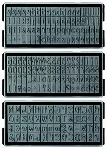 Ersatztypen für stieber® Stempelautomaten Zierschrift (208 Typen) S-780 von stieber