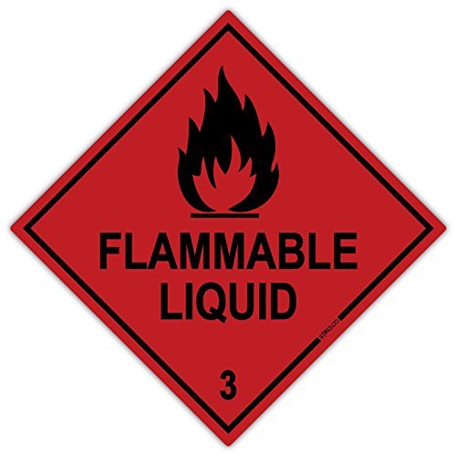 HazChem Flammmable Liquid 3 ", 100 mm, rot, HSE-vinyl-Sicherheits-Aufkleber für Auto, van HazChem Flammmable Liquid 3 ", 100 mm, rot, HSE-vinyl-Sicherheits-Aufkleber für Auto, van von stika.co